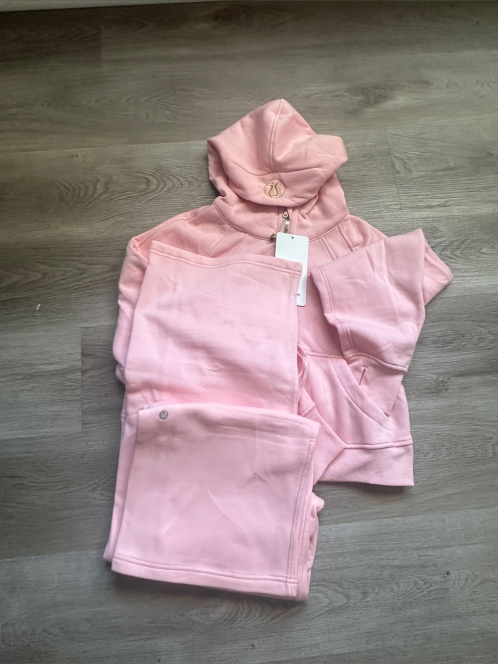 lululemon athletica Soft Pink Joggers and Hoodie Set - Picture 2 of 2